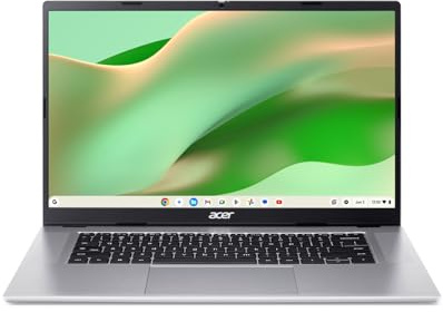Acer Chromebook 315 I PC Portable 15.6 FHD I MediaTek 540 I 8Go RAM LPDDR5 I 128Go eMMC I ChromeOS I Gris I sans Chargeur I CB315-8H-823U