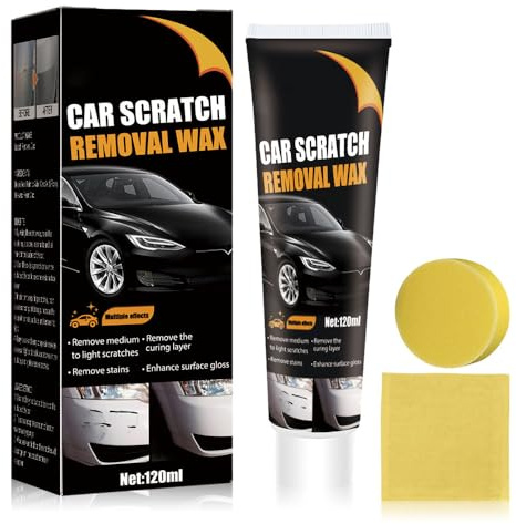 Schneller Kratzer Entferner Auto, 2026 Neu Kratzerentferner für Auto Autopolitur mit Schwamm, 120ml Lack Reparatur Polieren Paste Für Cars Verschiedene Oberflächen Reparatur Polieren Paste (1Pcs)
