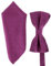 SHIPITNOW Noeud Papillon et Pochette Costume Fushia - 18 coloris - Ensemble Noeud Papillon Homme à motif Classe et Mouchoir de Poche - Mariage, Soirée