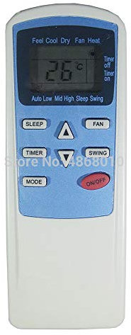 Calvas Télécommande universelle AC pour climatiseur TCL 9000BTU KTTCL001