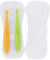 Cuillères de silicone 2PCS / Set Cuillères de Formation de Bébé avec La Boîte pour Le Sevrage de Bébé de Plus de 4 Mois