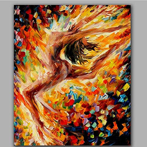 Diy Ölgemälde Paint By Number Kit für Erwachsene und Kinder Anfänger mit Pinseln Wandkunst Home Decoration ， Nackte schöne Nak Frauen ， 40X50Cm, ​​Yb52788