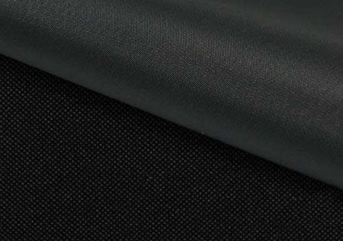 Royal Schneider® Oxford 600D Polyester Stoff Outdoor wasserdicht Meterware Segeltuch PVC, 01 (Schwarz)