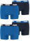 PUMA 4 er Pack Boxer Boxershorts Men Herren Unterhose Pant Unterwäsche, Farbe:420 - True Blue, Bekleidungsgröße:XL