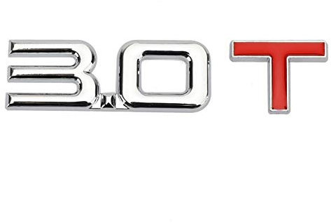 Topteng 3.0T Emblema 3D in metallo adesivo per Audi A3 A4 A5 A6 A7 B6 B7 B8 Q3 Q5 Q7 TT