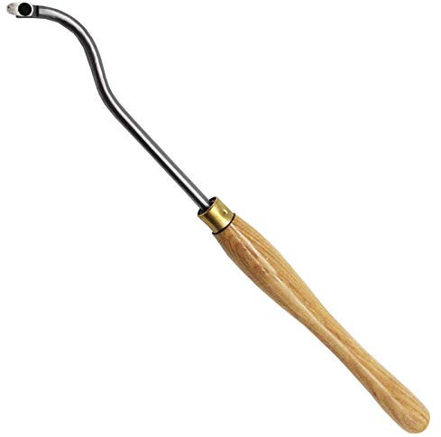 High Speed Steel Wood Turning Tools Bended Lathe Chisel Tool Bar Lathe Wood Turning Bowl Gouge for Wood Hobbyist or DIY or Carpenter