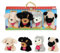 Toi-Toys Hunde Spielset Plüschtiere mit Transportbox - 4 Verschiedene Hunde Kuscheltiere - ab 2 Monaten - für Kinder geeignet