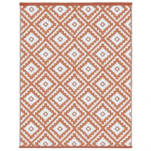 IDMarket - Tapis extérieur Bahamas Terracotta 270 x 370 CM