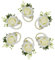 Maizoon Blume für Hochzeit, Braut, Brautjungfer, Handgelenk, Blume, Hochzeit, Event, Planung, Handgelenk, Blume, handgefertigt, 6 Stück