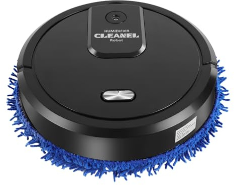 JAYEUW Staubsauger, Nass- und Trockensauger, Wischroboter, automatische Kehrmaschine mit USB-Aufladung, leises Kehren im Haushalt für Harte Böden (Schwarz)