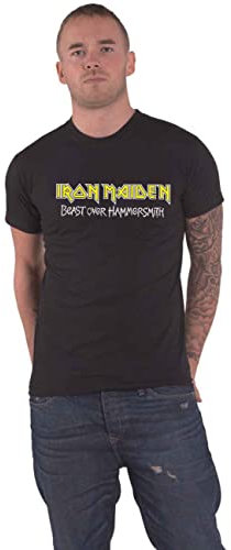 Iron Maiden T Shirt Beast Over Hammersmith Eddie and Devil Official Unisex Black XXL