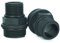 6699 Gartenschlauch-Adapter Zubehör für Brunnenpumpen, 2,5 cm MNPT-Gewinde auf 1,9 cm GHT-Schlauchanschluss mit 4 Unterlegscheiben, schwarz, RP002