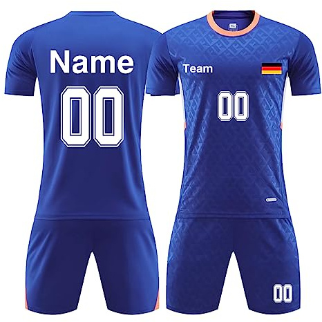 LAIFU Personalisierte Fussball Trikot Kinder Jungen | Trikot Kinder mit Eigenem Namen | Fußball Trikot set | Fußball Geschenke