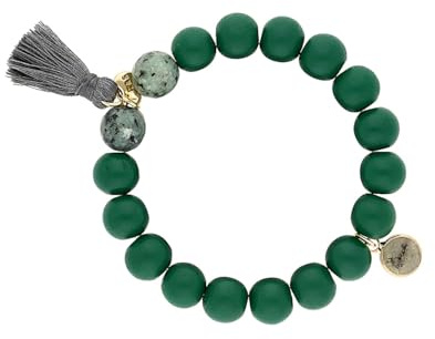 Lizas Armband grün Schmuckarmband Perlenarmband verschiedene Modelle (Holzperle 1cm)