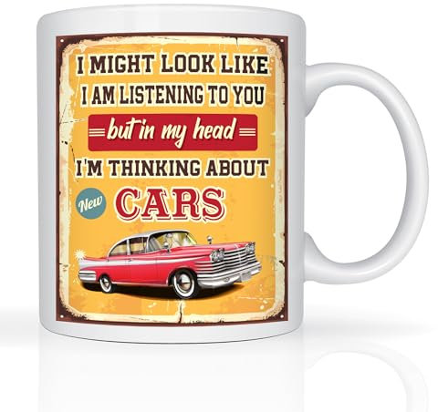 Star Online Funny Classic Christmas Secret Santa Coffee Xmas Gifts - 11oz Ceramic Mug for Car Lovers (Vintage)