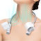 Portable Neck Fan - Rechargeable Hanging Neck Fans for Women, 3600mAh Foldable Bladeless Neck Fans Hand Free, Wearable Neckband Personal Face Fan for Sports Outdoor, Holiday Travel Essentials(White)