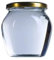 Pot en verre orcium 580 ml avec capsule twist-off TO 82 - thermopack de 16 pièces (capsule verte pasteurisation)