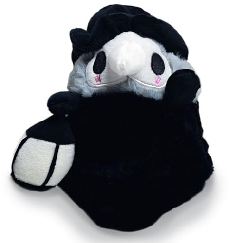 MPQDFG Plush Toy Pestarzt Plüschtier Pest Arzt Plüschtier, 20cm gruselige süße, gefüllte Plüschkissenpuppe weiches, Flauschiges Halloween-Umarmungskissen, Geschenk für Kinder und Erwachsene