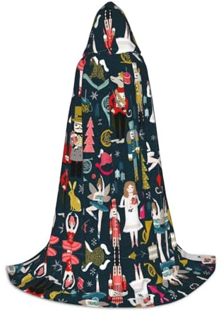 Cloak Hoodie for Women Nutcracker Ballet Christmas Dance Witch Costume for Men Women Cosplay Costume