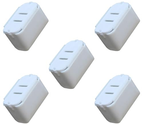 TQUXNGA L1154F Batterie-Aufbewahrungsbox, Knopfgehäuse, Organizer, Knopfzellen, Batteriegehäuse, Zubehör für LR44, 5 Stück