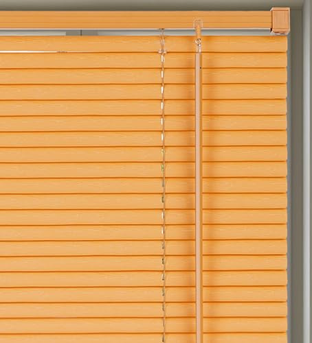 Lister Cartwright 25mm PVC Venetian Blinds Windows Blind Easy Fit Child Safety Included (Wood Print, 117 cm Width x 160 cm Drop)