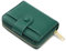 ANYWN Porte Feuille pour Femme, Petit Porte Monnaie Femme en Cuir Souple, Portefeuille Femme Petit Format avec Grand Compartiment à Monnaie zippé Vert Intense