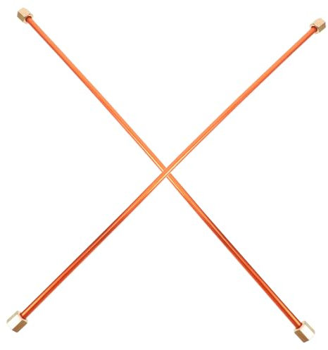 TOPPERFUN Lot De 2 Tuyaux En Aluminium De 400 Mm Pour Compresseur D'air Clapet Anti-retour, Tubes D'échappement Haute Pression Sans Huile, Raccords Pneumatiques Métalliques Pour Atelier Et Usine
