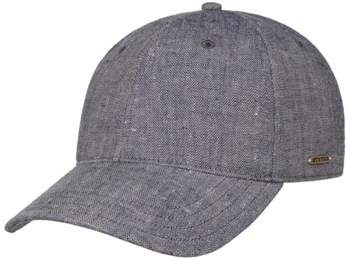 Stetson Leinen Baseballcap Uni UV-Schutz 40 Made in Italy Herren Frühling Sommer