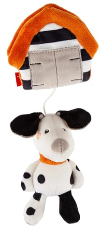 Sigikid Baby Spielanhäger Dalmatiner Kinderwagenspielzeug Geschenk | Babyspielzeug mit schwarz-weiß Kontrast - modern, zeitlos, kindgerecht