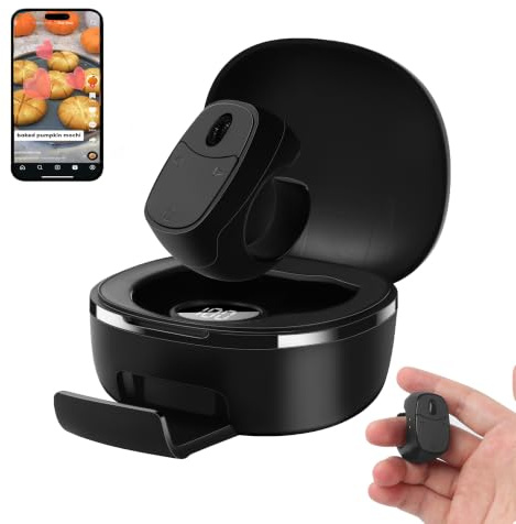 Wireless Bluetooth Remote Control, TikTok Scrolling Ring Rechargeable with Charging Case, Remote Short Video, Camera Shutter, E-Book PPT Page Turner, for Smartphone, Tablet, Home, Travel, Office