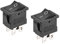 sourcing map 2 Stk. Mini 4-Polig Boot Wippschalter Kippschalter EIN/AUS/EIN AC 250V/6A 125V/10A