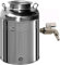 Belvivere Contenitore bidone Fusto Olio Inox 18/10 Rubinetto Made Italy (20 Litri)