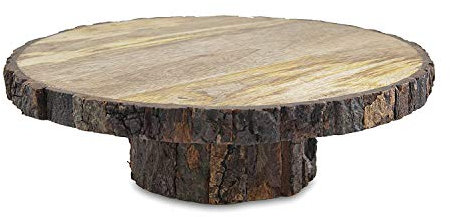 Base in Legno a Forma di Tronco Decorazione Tavolo alzatina centrotavola diam. 20 cm h. 8cm Shabby Chic Ristorante, Pub, casa