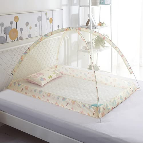 Moustiquaire Lit Bébé Berceau Universelle Insectes Protection Housse Pliable Moustiques Tente Automatique Forme de l'arc Moustiques Voyage Poussette Landau Lit Parapluie Nacelle Couffin