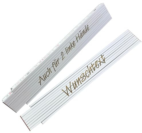 laser-diele Zollstock mit Namen Personalisiert - Hochwertige Tiefengravur - Meterstab mit Namen 2m - Vatertagsgeschenk für Papa - Sprüche