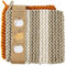 Mud Pie Häkel-Topflappen-Set, 20,3 x 20,3 cm, Taupe