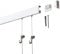 1,5 Meter (1 x 1,5m) SOFT-RAIL® Bilderschienen Set BUDGET (S), Weiß, versch. Längen und Farben