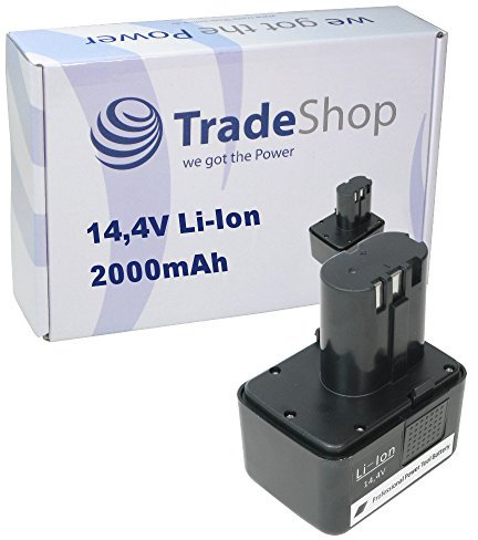 Trade-Shop Li-Ion Akku, 14,4V / 2000mAh / 28,8Wh kompatibel mit Würth Akku-Blindnietgerät ANG 14 ANG14 Einnietmutterngerät ANG 310 ANG310 ersetzt 070091513, 070091526, G14
