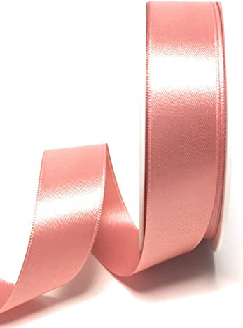 s.dekoda Satinband 25m x 25mm Altrosa Schleifenband Dekoband Satin