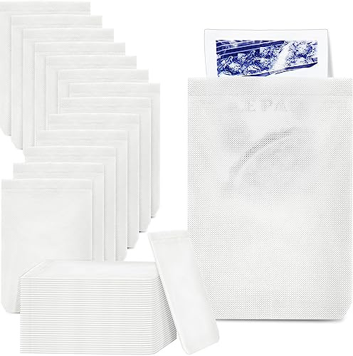 Tatuo 50 Pcs Disposable Hot Cold Pack Sleeves 6 x 9 Inch Non Woven Disposable Ice Bag Pack Sleeve Protective Cover for Hot and Cold Bag