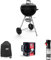 Bundle -Weber Original Kettle Charcoal Grill Barbecue, 47cm|E-4710 BBQ Grill with Lid Cover,Thermometer, Stand & Wheels |Freestanding Outdoor Oven&Cooker with Porcelain-Enamelled Bowl-Black(13101004)