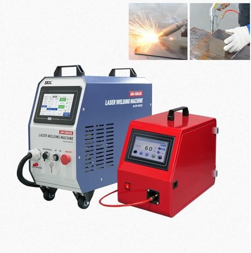 ZAC 1200W Fiber Laser Welder 220V Portable Air-Cooled Laser Welder Handheld Laser Welding Machine for Stainless Steel Copper Integrated Air-Cooled Design with Auto Wire Feeder