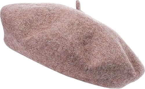 COSHAL® Adult Wool Beret Hat Men Women French Style Hat Plain Classic Color Beret's Hat's Unisex Soft Warm Outdoor Vintage Artist Beret Hats Women Accessories