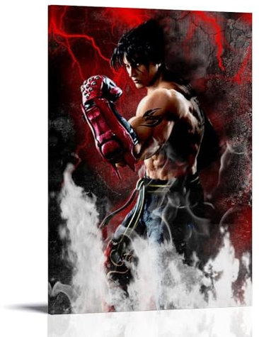 ZHXIAOLDE Tekken Jin Kazama Poster Dekorative Malerei Leinwand Wandkunst Wohnzimmer Poster Schlafzimmer Malerei,Wandkunst Bilddruck Moderne Familienzimmer Dekor 12x18inch(30x45cm)