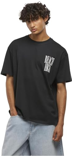 Mister Tee Herren T-Shirt Reach High Oversize Tee, lässiges Herren T-Shirt mit Aufdruck, 100% Baumwolle, Größen XS - 5XL