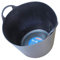 Faithfull Flex Tub – Multi-Purpose & Durable Flexible Bucket for Garden, DIY, Building & Farming - 28L (6gl), Black