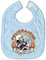 Baby-Lätzchen mit Druckmotiv - Feuerwehr Anwärter - 07011 - hellblau