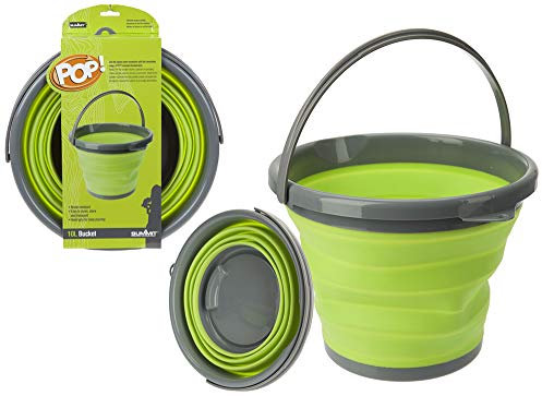 PMS SUMMIT 'POP' 10L BUCKET W/COL WRAP. LIME/GREY