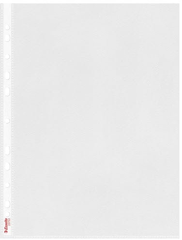 Esselte Standard Prospekthüllen-Set, 100 Stück, A4 Format, Farblos mit matter Oberfläche, Obere Öffnung, 0,065 mm PP-Folie, 23752