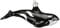 Old World Christmas Ornaments Orca Wal Glas geblasene Ornamente für Weihnachtsbaum